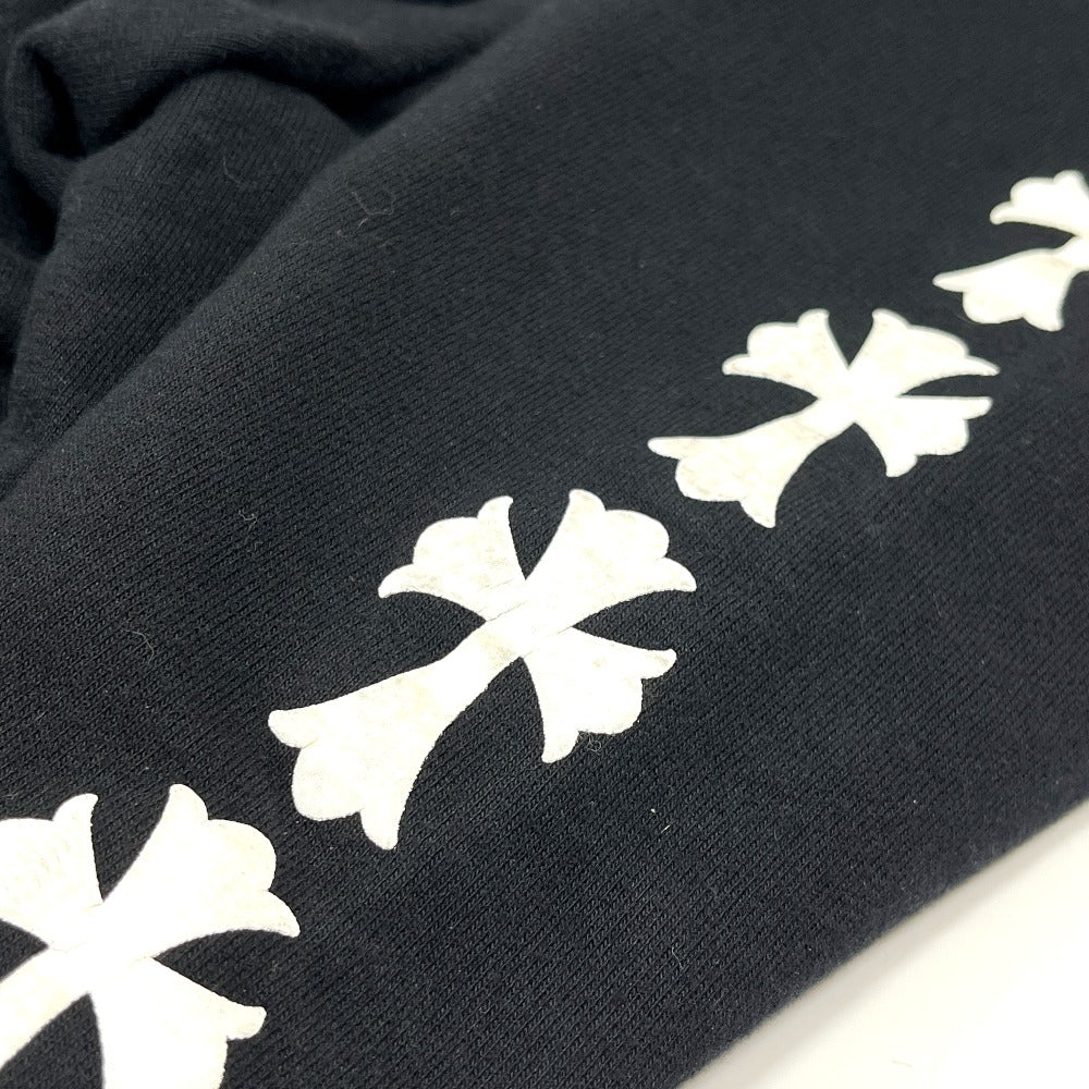 CHROME HEARTS Triple Cross Print Jogger pants Sweats Apparel Pants cotton Black Used