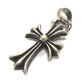 CHROME HEARTS CH CRS SML W/BALE Wベイル スモールCHクロス ペンダントトップ SV925 メンズ シルバー