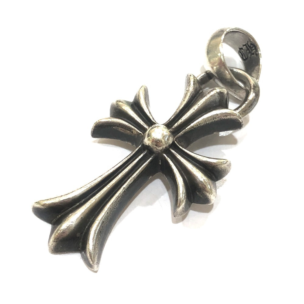 CHROME HEARTS CH CRS SML W/BALE Wベイル スモールCHクロス ペンダントトップ SV925 メンズ シルバー