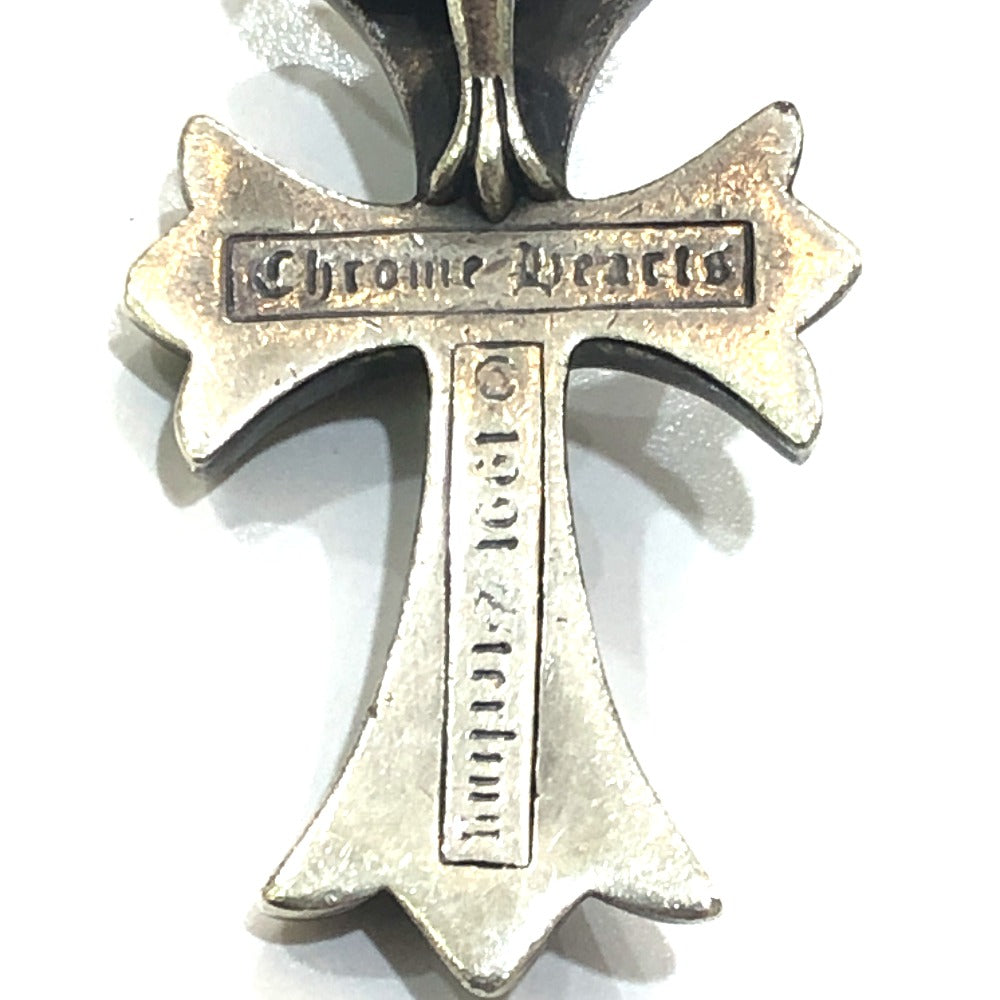 CHROME HEARTS CH CRS SML W/BALE Wベイル スモールCHクロス ペンダントトップ SV925 メンズ シルバー