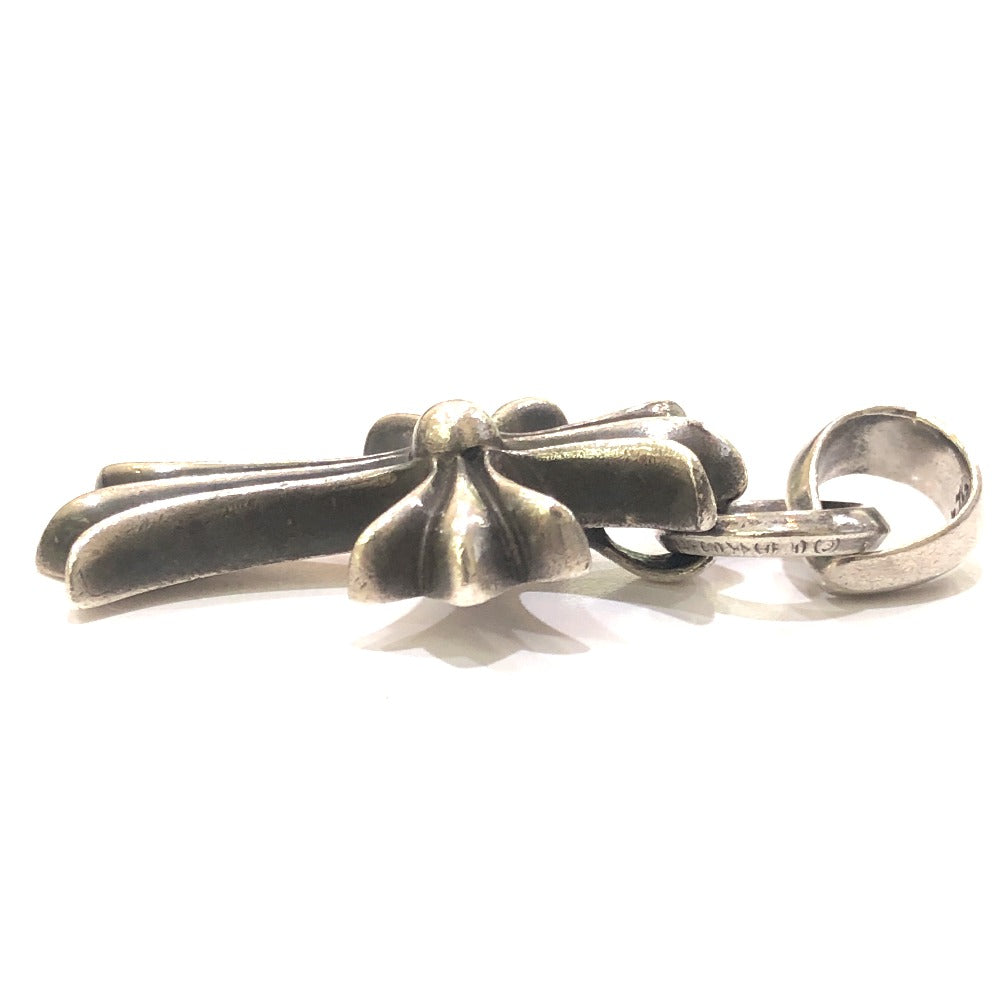 CHROME HEARTS CH CRS SML W/BALE Wベイル スモールCHクロス ペンダントトップ SV925 メンズ シルバー