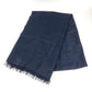 CHROME HEARTS CH Plus Large Fringed Cashmere Stole/Scarf, Unisex, Navy