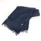CHROME HEARTS CH Plus Large Fringed Cashmere Stole/Scarf, Unisex, Navy