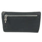 CHROME HEARTS cross ball button Wave wallet 2-fold long wallet Long Wallet Leather Black Used