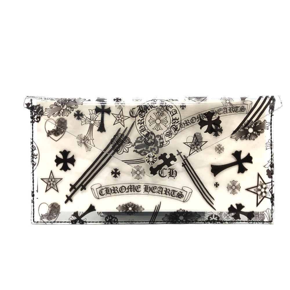 CHROME HEARTS Multi Cemetery Mini Clear Poach マルチセメタリー ミニクリアポーチ フラット ポーチ ビニール ユニセックス ブラック