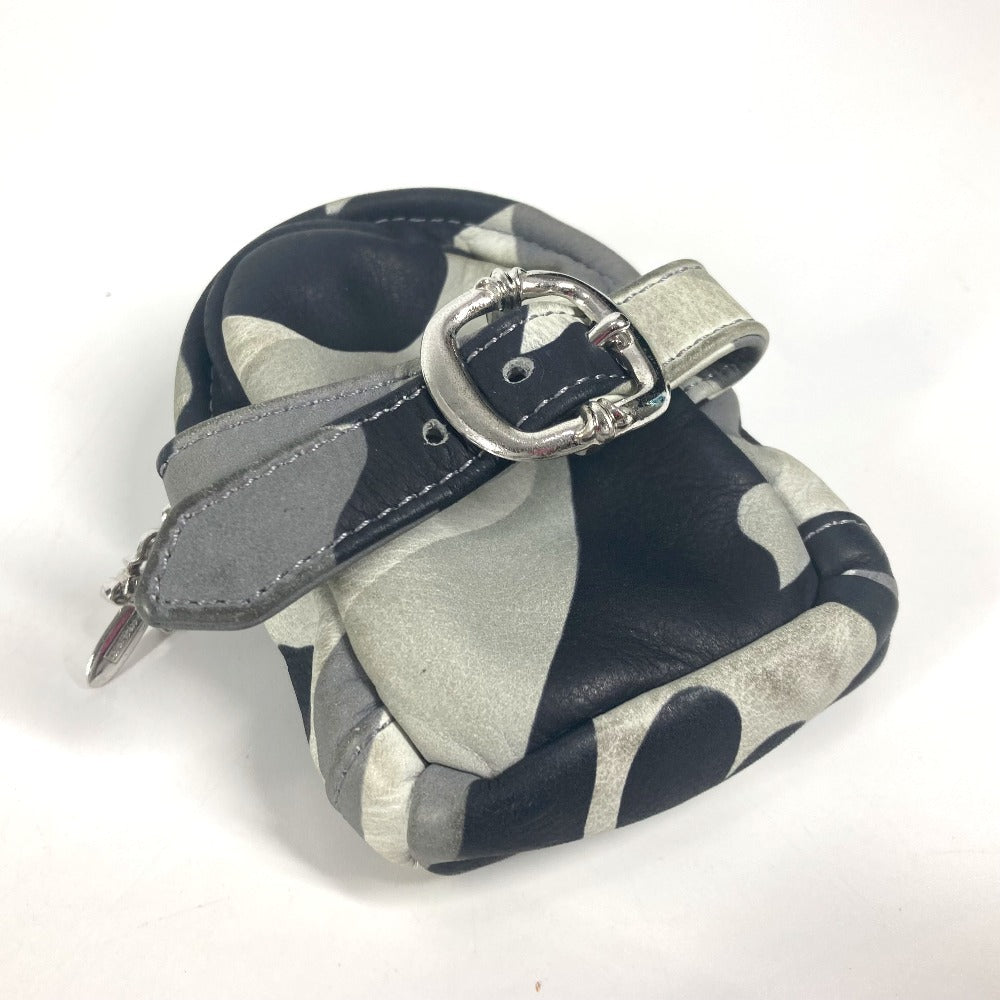 CHROME HEARTS WRISTHER BACK PACK Backpack Camouflage Pattern Pouch Bracelet Accessories coin purse Wallet Pouch Leather gray Used