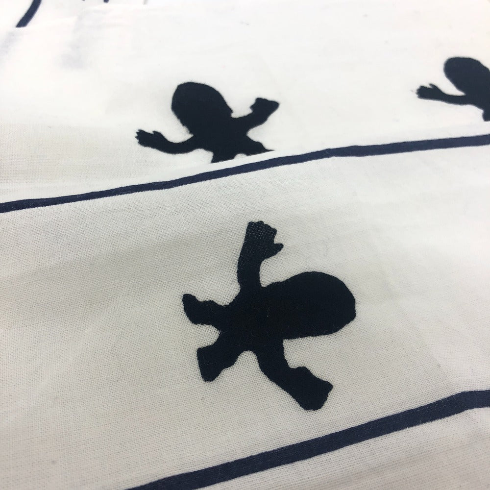 CHROME HEARTS 非売品 バンタナ JOE FOTI ART EXHIBITION 2011 東京 大阪限定 手ぬぐい ハンカチ てぬぐい スカーフ コットン ユニセックス ホワイト - brandshop-reference