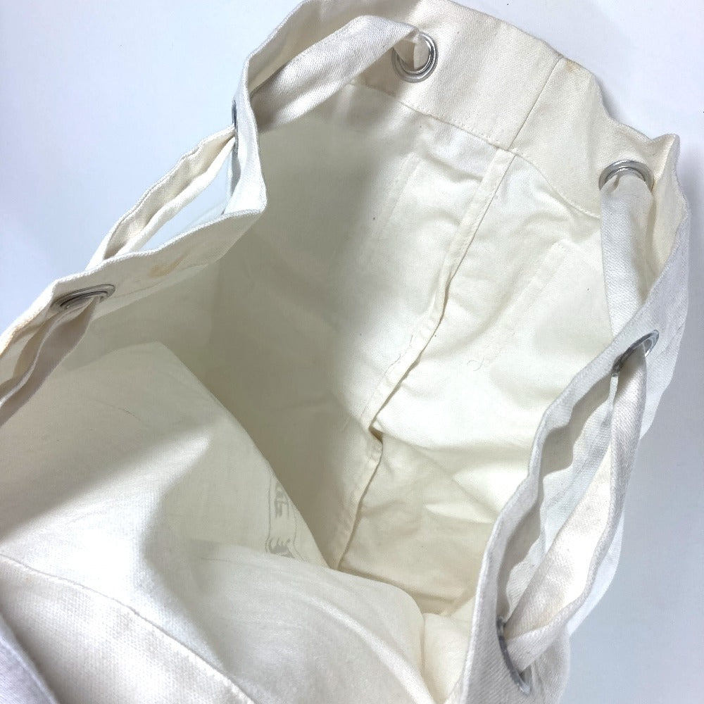 CHROME HEARTS ロゴ 巾着バッグ カバン 肩掛け ショルダーバッグ コットン ユニセックス ホワイト - brandshop-reference