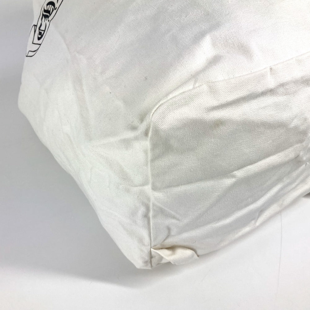CHROME HEARTS Logo Drawstring Bag, Shoulder Bag, Cotton, Unisex, White