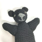 CHROME HEARTS Mini Teddy Bear Doll, Mohair Stuffed Animal, Men's, Black