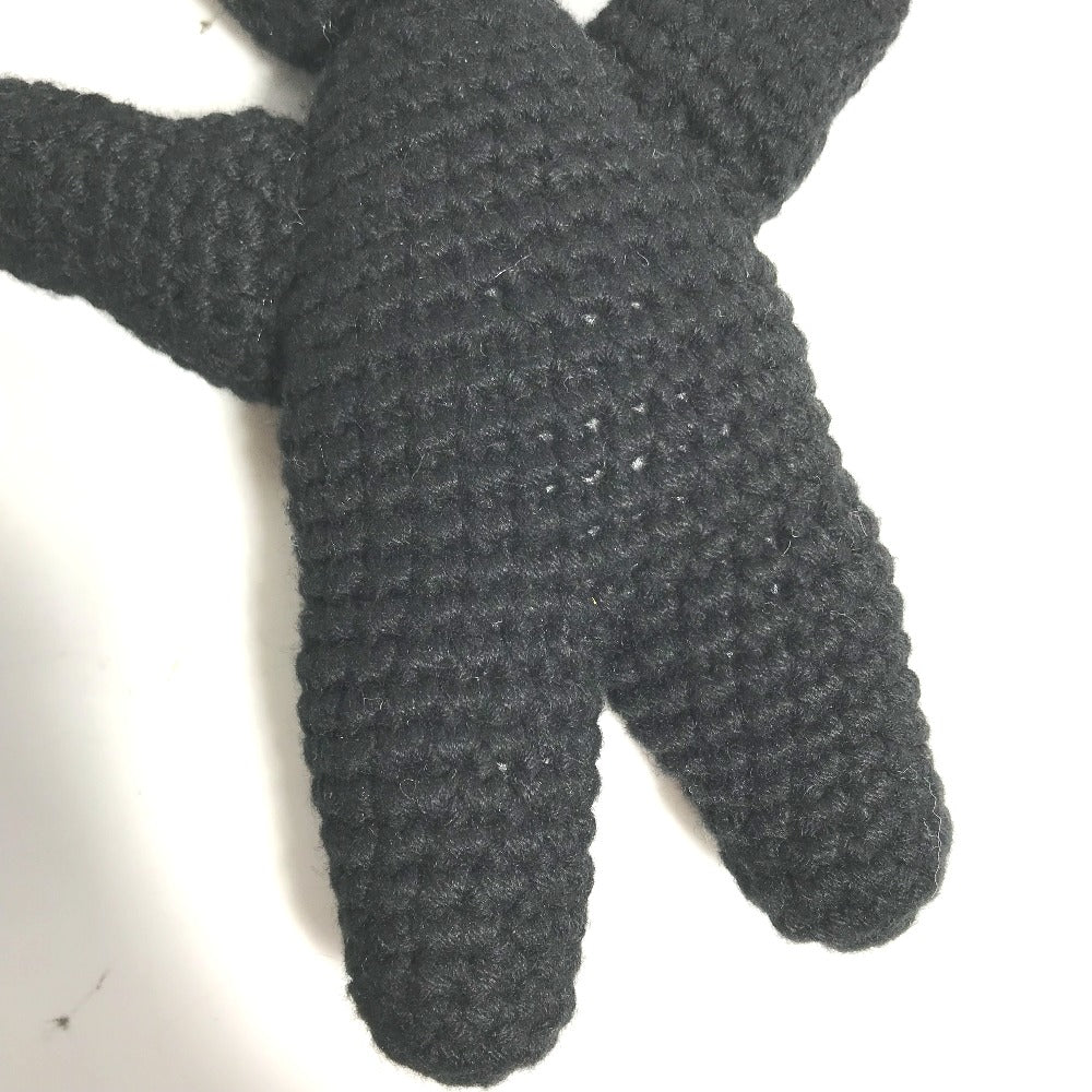 CHROME HEARTS Mini Teddy Bear Doll, Mohair Stuffed Animal, Men's, Black