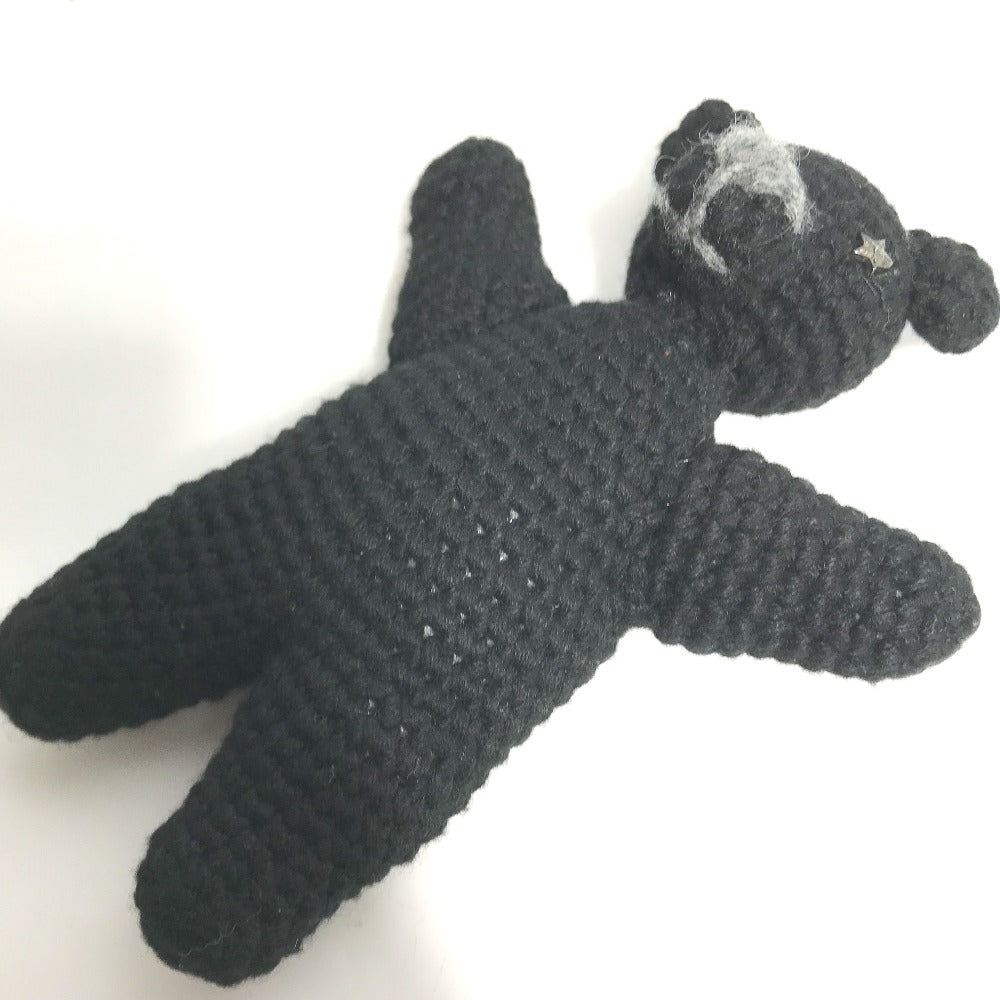 CHROME HEARTS Mini Teddy Bear Doll, Mohair Stuffed Animal, Men's, Black
