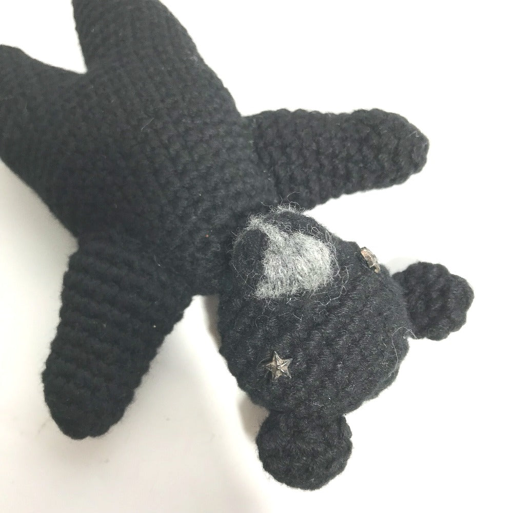 CHROME HEARTS Mini Teddy Bear Doll, Mohair Stuffed Animal, Men's, Black