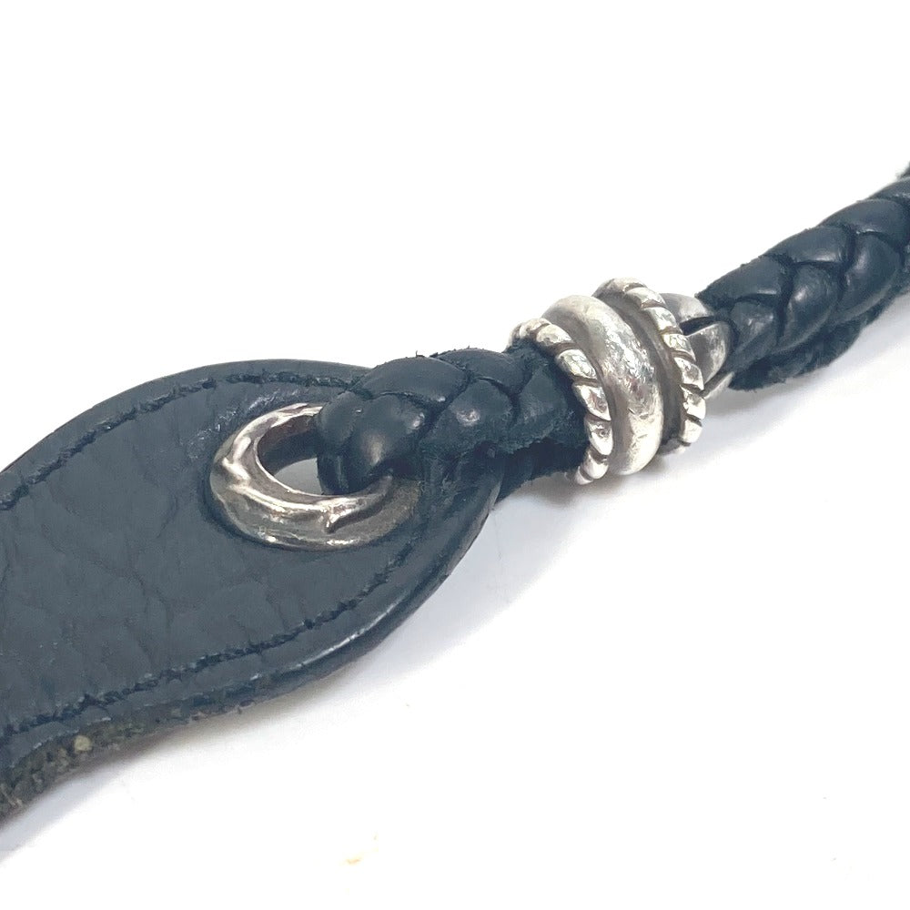 CHROME HEARTS ストラップ付 ロゴ シューホーン シューズ用品 インテリア 靴べら レザー メンズ ブラック