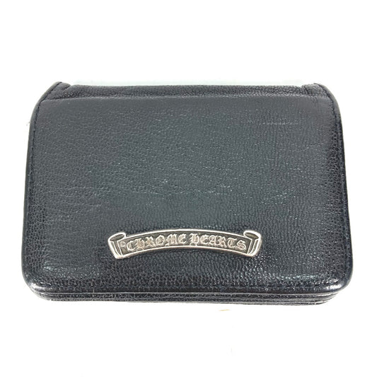 CHROME HEARTS 名刺入れ パスケース ロゴ 2つ折り カードケース レザー メンズ - brandshop-reference