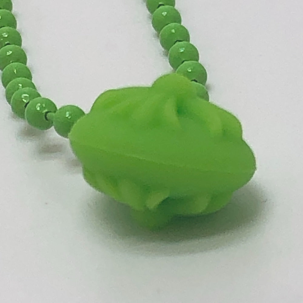 CHROME HEARTS Crossball logo Accessories: Chain Necklace Pendant, Silicone Necklace rubber Green Used