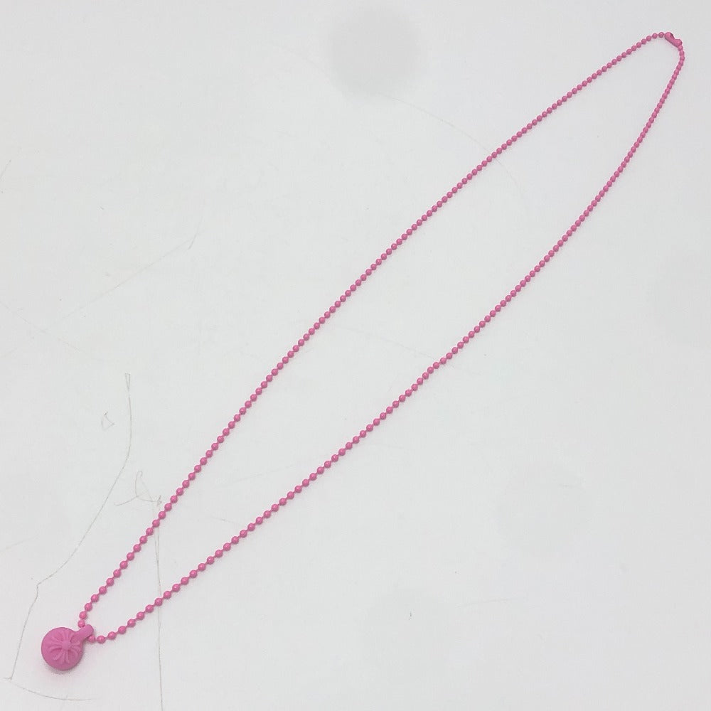CHROME HEARTS Crossball logo Accessories: Chain Necklace Pendant, Silicone Necklace rubber pink Used
