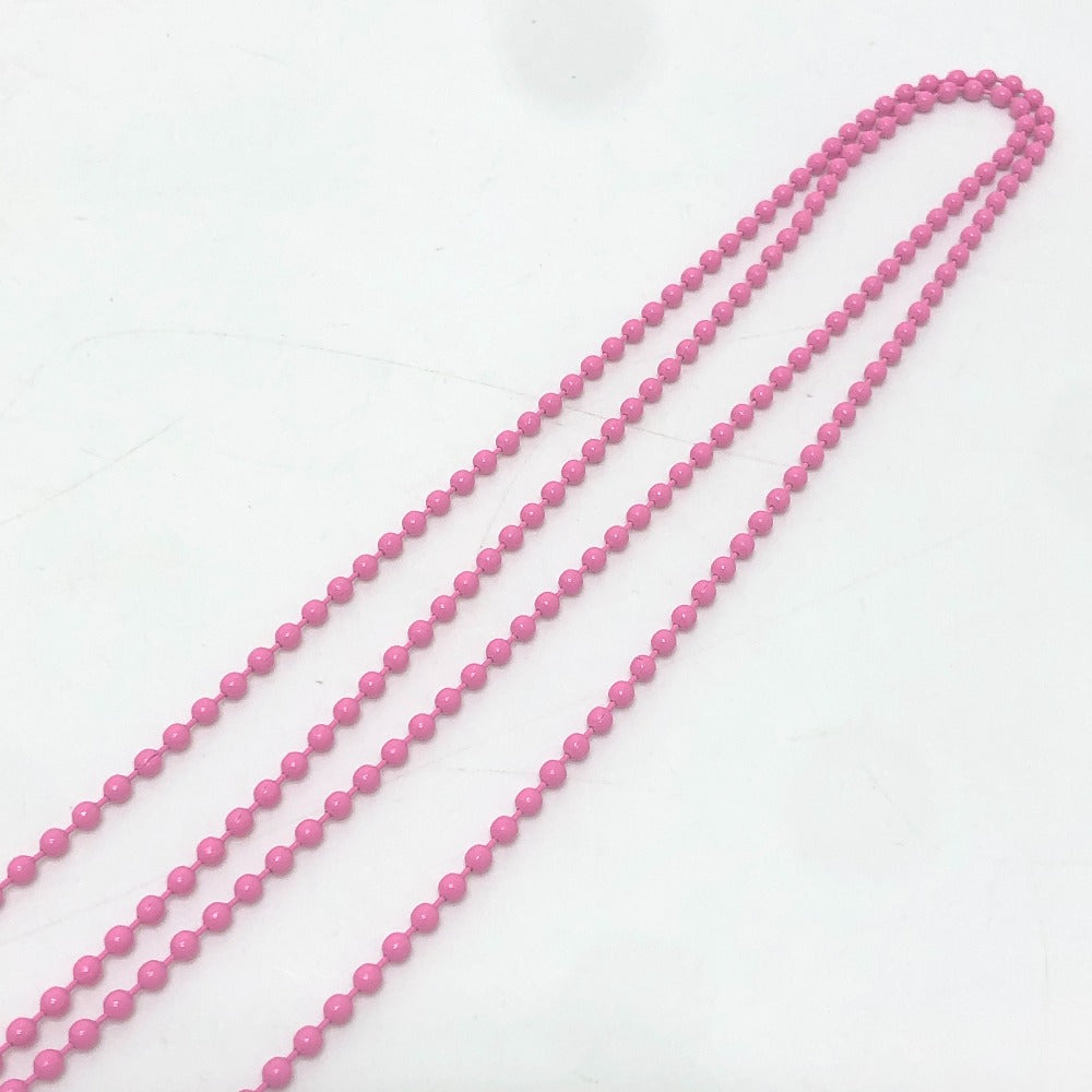 CHROME HEARTS Crossball logo Accessories: Chain Necklace Pendant, Silicone Necklace rubber pink Used