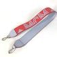 MCM Logo Shoulder Strap Leather Women's Red