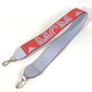 MCM Logo Shoulder Strap Leather Women's Red