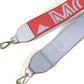 MCM Logo Shoulder Strap Leather Women's Red