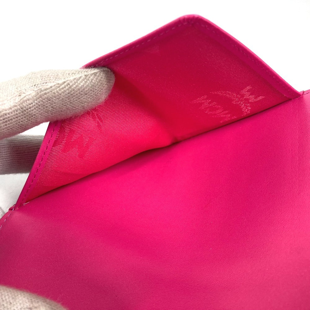 MCM ヴィセトス ライオン ロゴ パスポートカバー ステーショナリー パスポートケース レザー レディース ピンク - brandshop-reference