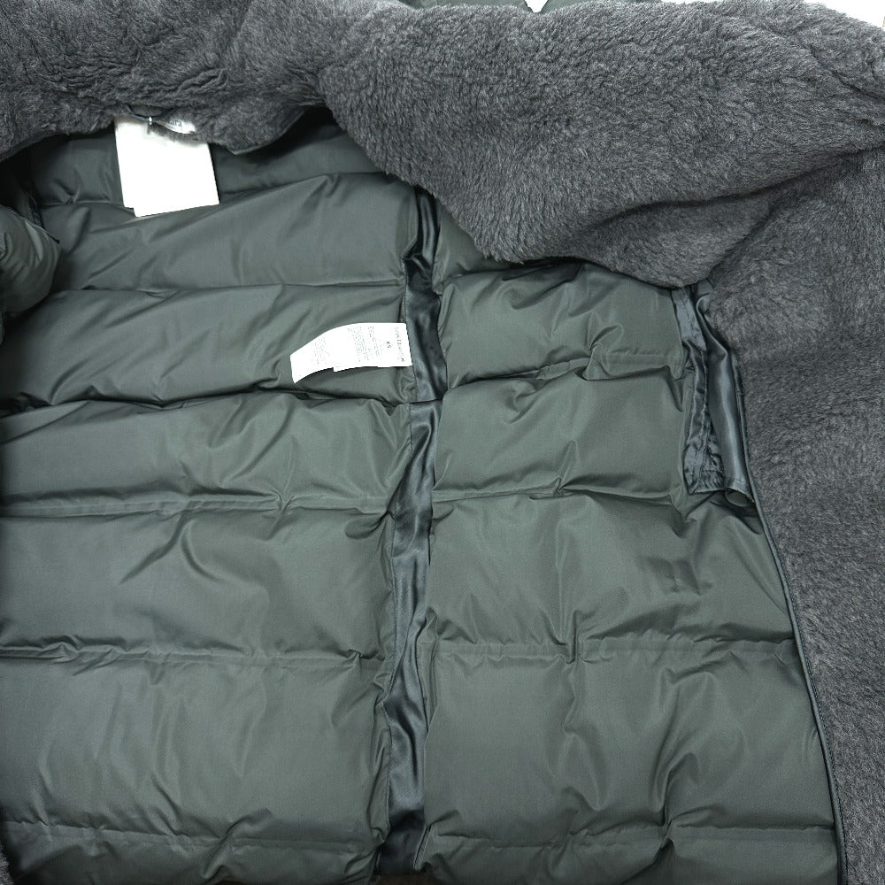 MAX MARA 149603266 アパレル アウター ロングコート FRISIA テディ ロング QRコード付 ファー ダウン ダウンコート ポリエステル レディース ダークグレー グレー