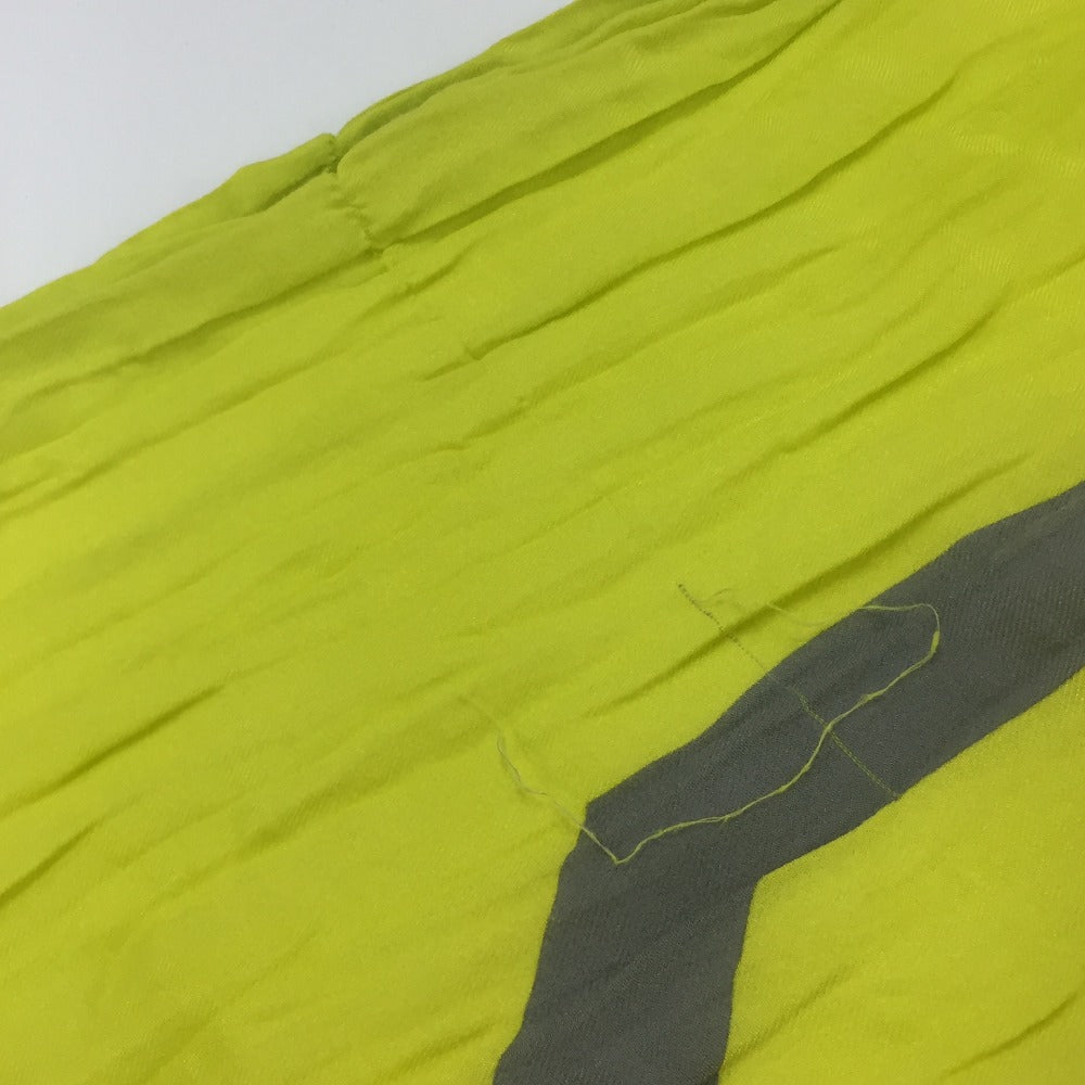 LOUIS VUITTON MP2152 Etoile Fleur Louis Fashion Accessory Large Cotton Stole Shawl Women's Yellow