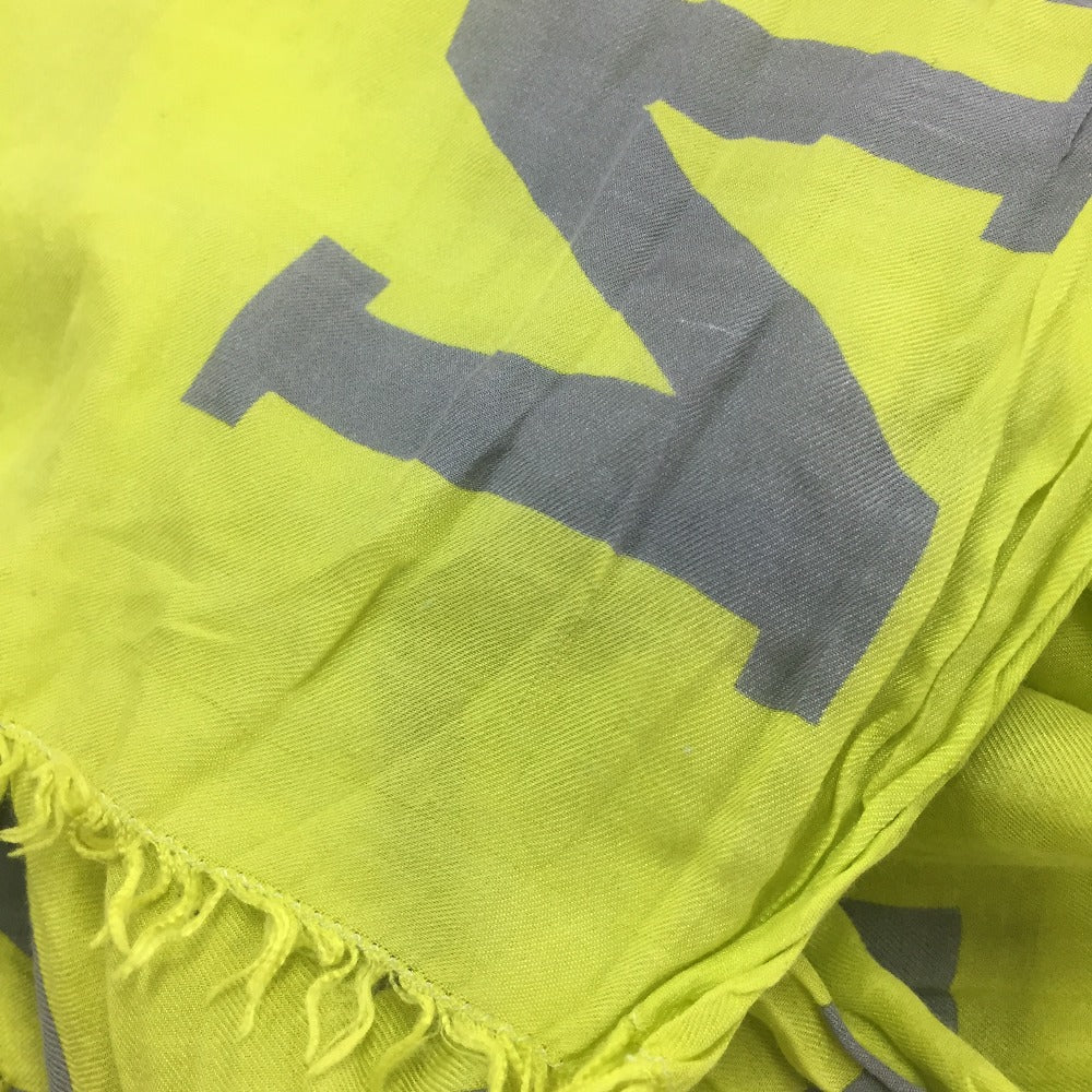 LOUIS VUITTON MP2152 Etoile Fleur Louis Fashion Accessory Large Cotton Stole Shawl Women's Yellow