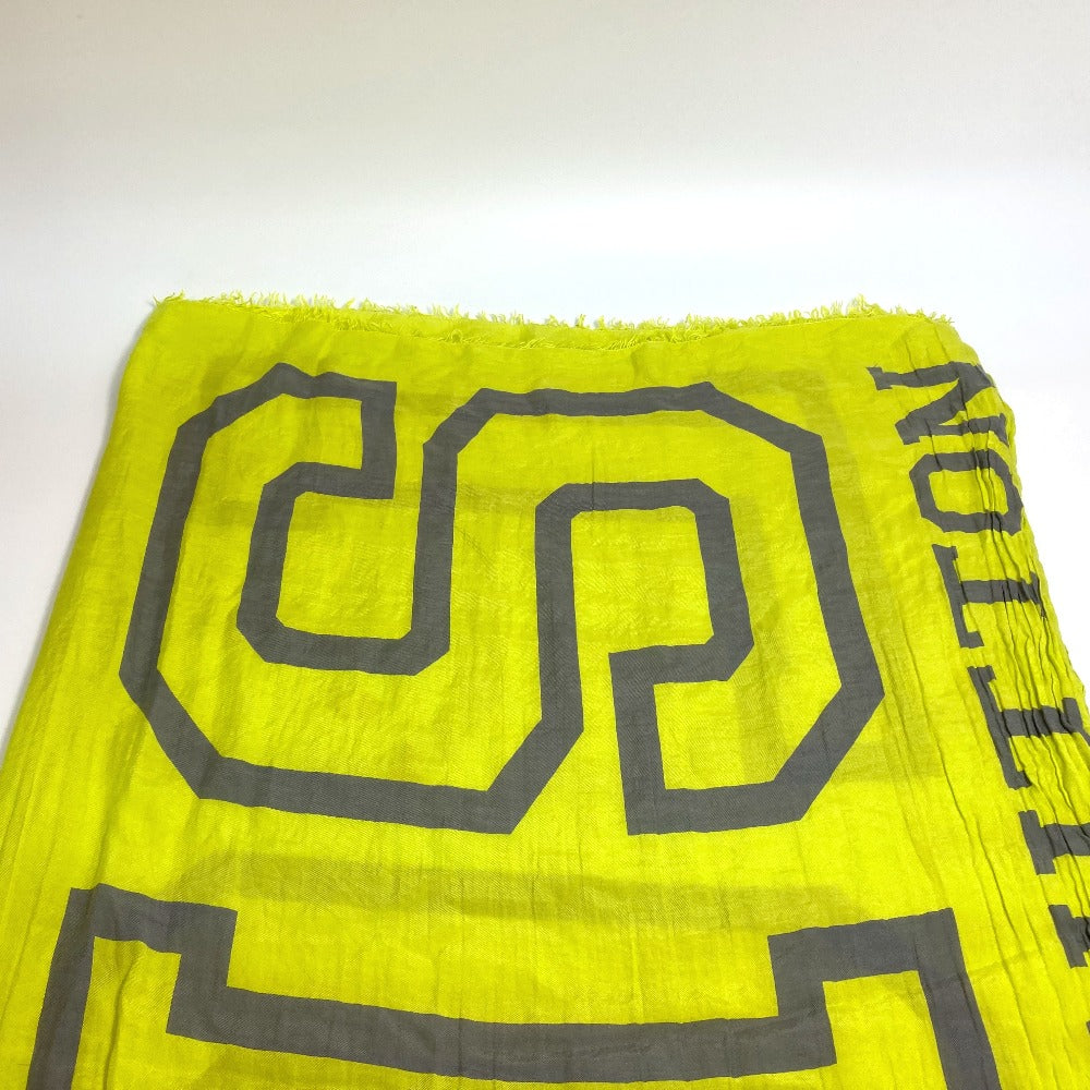 LOUIS VUITTON MP2152 Etoile Fleur Louis Fashion Accessory Large Cotton Stole Shawl Women's Yellow