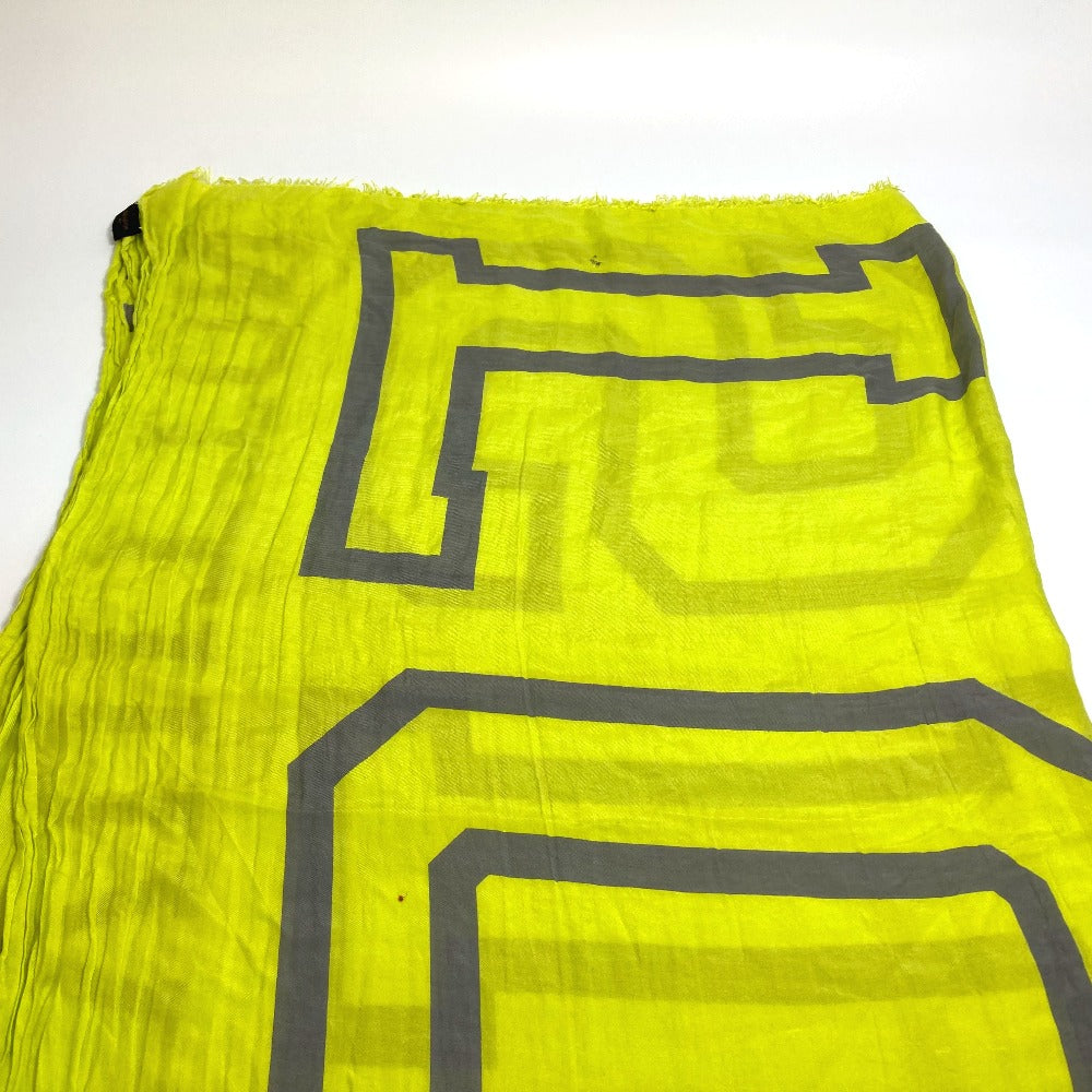 LOUIS VUITTON MP2152 Etoile Fleur Louis Fashion Accessory Large Cotton Stole Shawl Women's Yellow