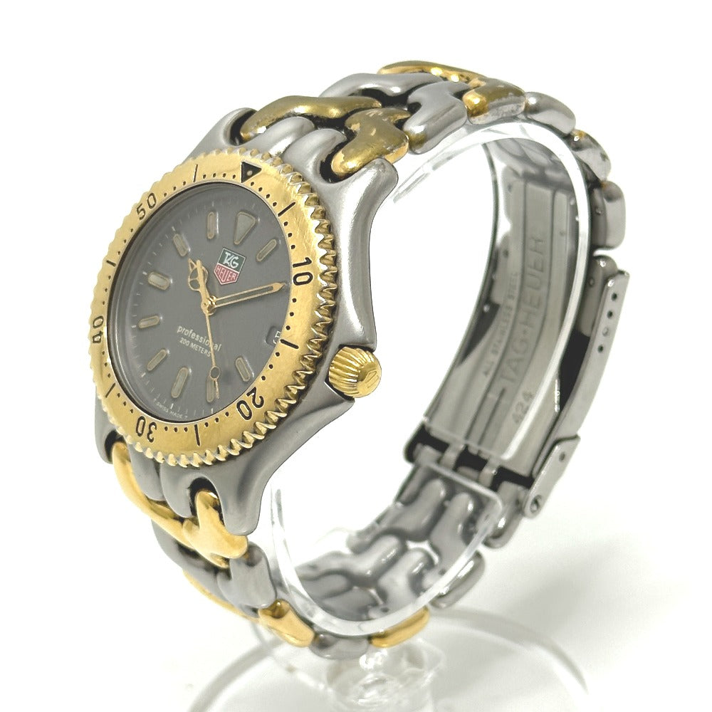 TAG HEUER S95.206 セルシリーズ プロフェッショナル 200ml クオーツ 腕時計 SS メンズ シルバー