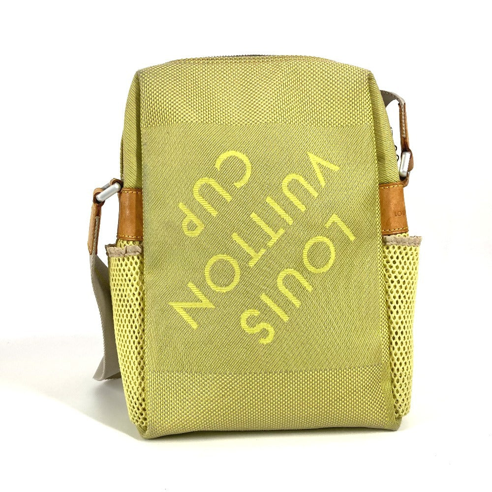 LOUIS VUITTON M80636 ダミエジェアン ウェザリー 斜め掛け カバン ポシェット ショルダーバッグ ナイロンキャンバス ユニセックス イエロー - brandshop-reference