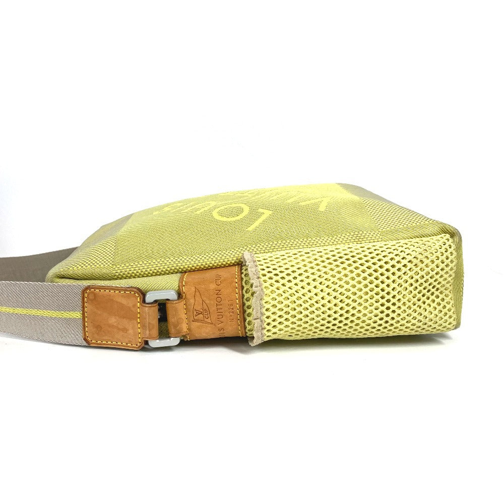 LOUIS VUITTON M80636 ダミエジェアン ウェザリー 斜め掛け カバン ポシェット ショルダーバッグ ナイロンキャンバス ユニセックス イエロー - brandshop-reference