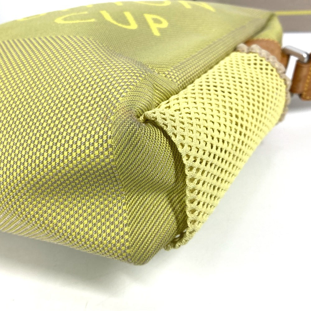 LOUIS VUITTON M80636 ダミエジェアン ウェザリー 斜め掛け カバン ポシェット ショルダーバッグ ナイロンキャンバス ユニセックス イエロー - brandshop-reference