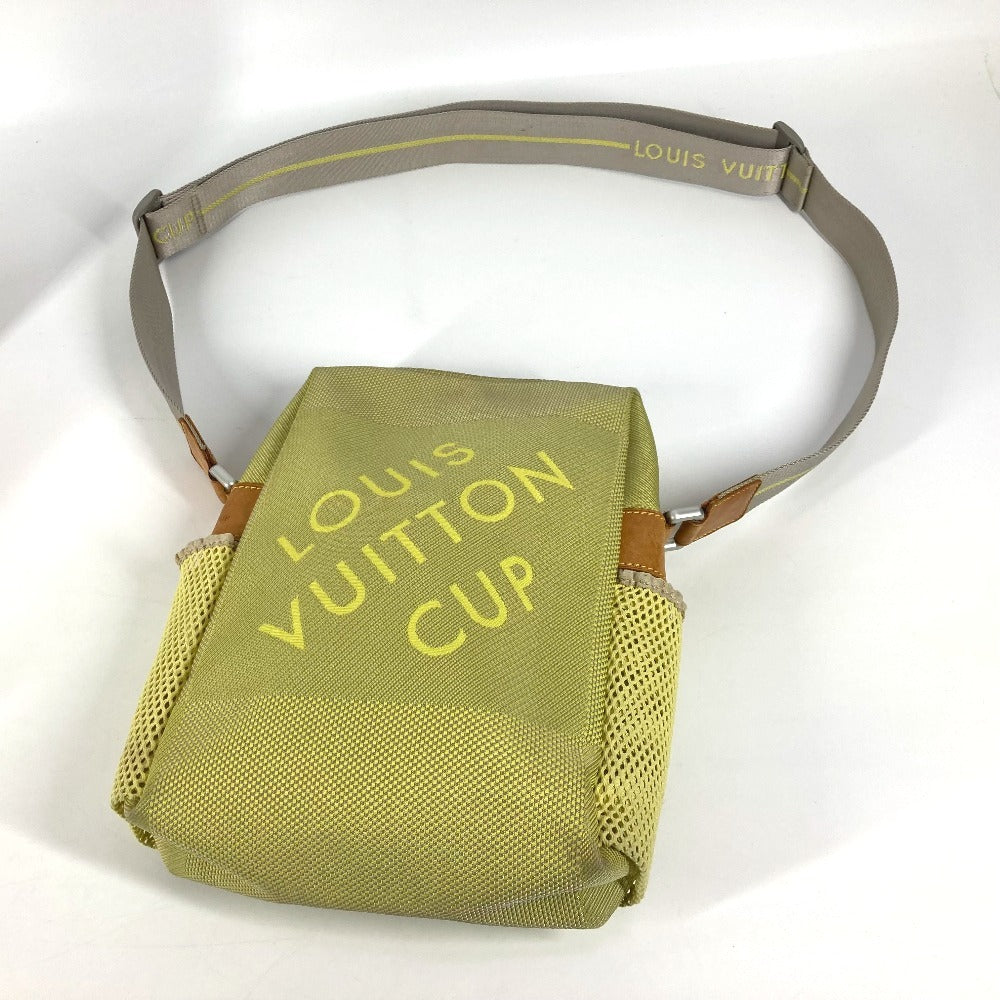 LOUIS VUITTON M80636 ダミエジェアン ウェザリー 斜め掛け カバン ポシェット ショルダーバッグ ナイロンキャンバス ユニセックス イエロー - brandshop-reference