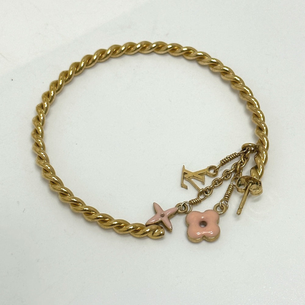 LOUIS VUITTON M65481 Creole Sweet Monogram Hoop Earrings in Metal, Pink, for Women