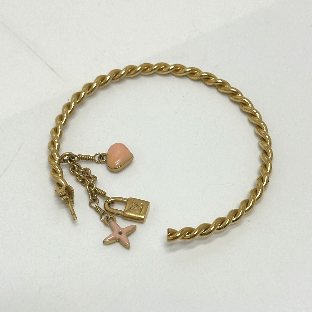 LOUIS VUITTON M65481 Creole Sweet Monogram Hoop Earrings in Metal, Pink, for Women