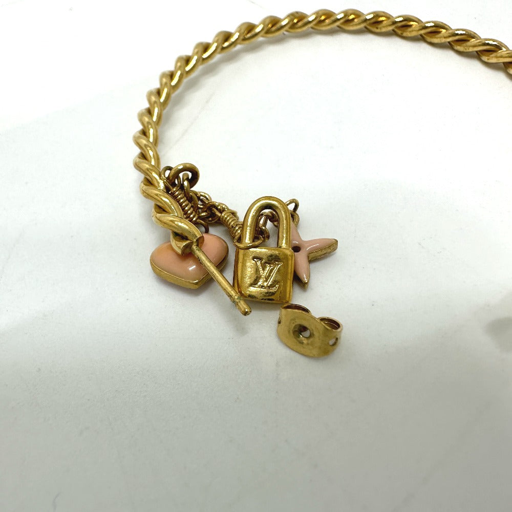 LOUIS VUITTON M65481 Creole Sweet Monogram Hoop Earrings in Metal, Pink, for Women