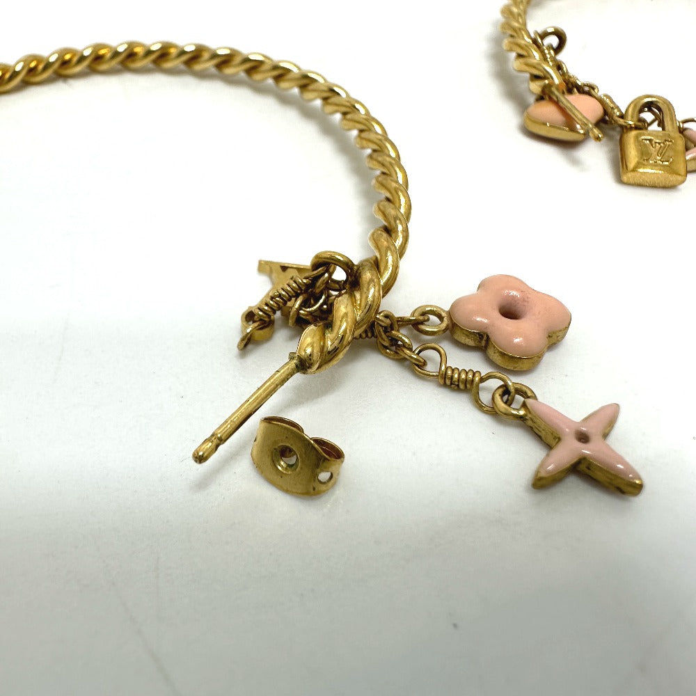 LOUIS VUITTON M65481 Creole Sweet Monogram Hoop Earrings in Metal, Pink, for Women