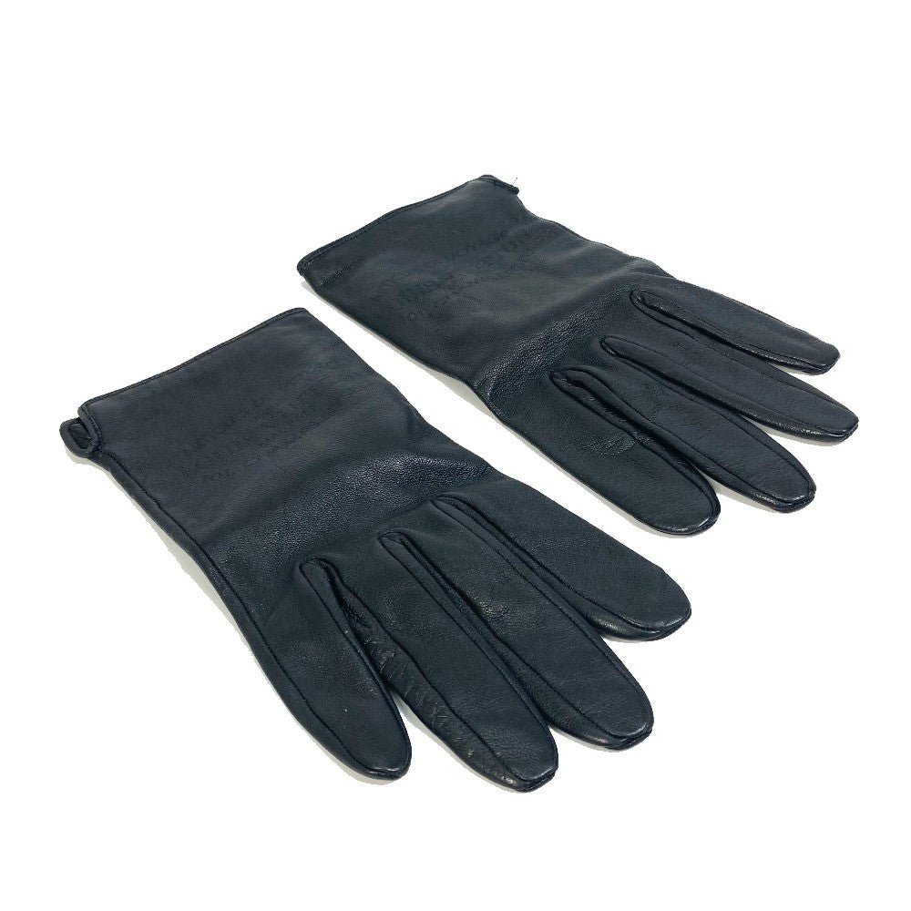 LOUIS VUITTON M75555 Apparel Logo Gloves Leather Women's Black