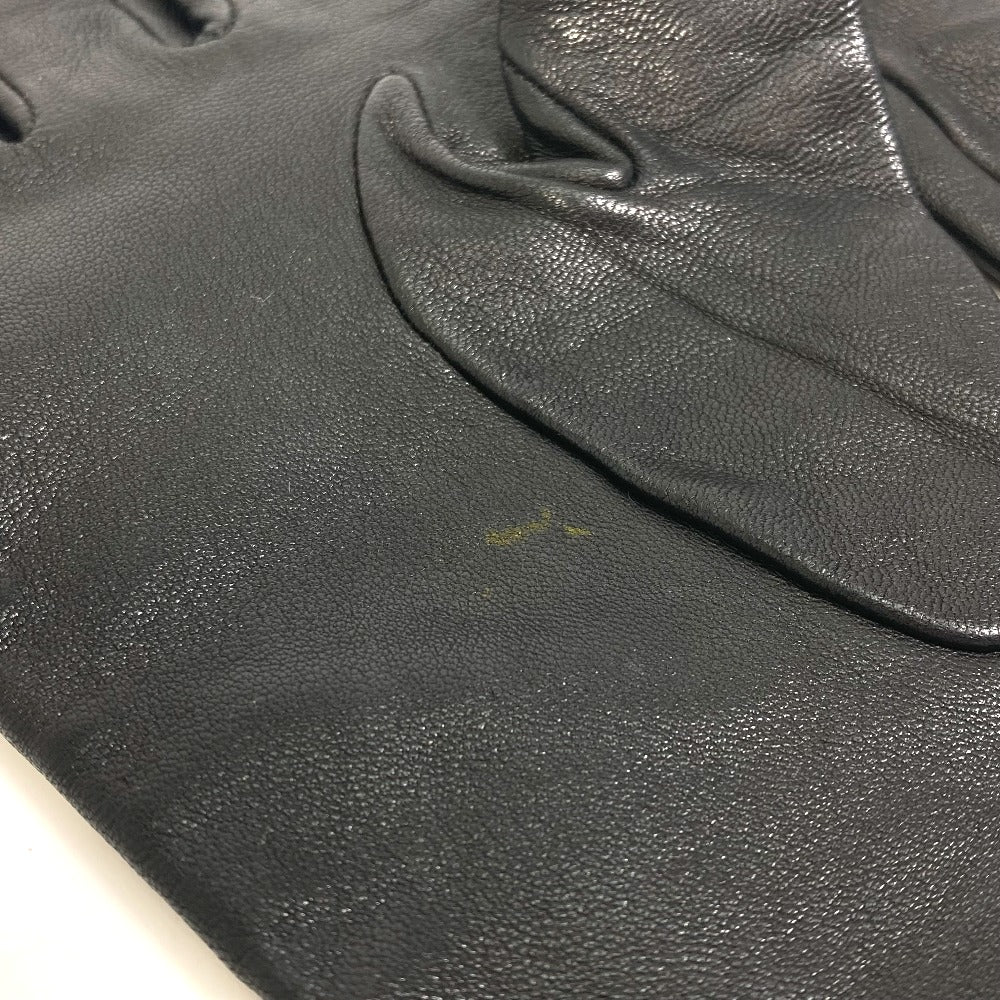 LOUIS VUITTON M75555 Apparel Logo Gloves Leather Women's Black
