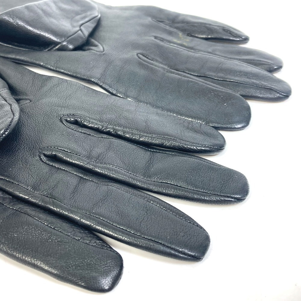 LOUIS VUITTON M75555 Apparel Logo Gloves Leather Women's Black