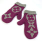 LOUIS VUITTON M72766 Monogram Knit Mittens, Mauful Grand Floor, Women's Wool Gloves, Cassis
