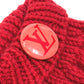 LOUIS VUITTON Can Badge Morphle Constance Mitones Guantes Lana Unisex Rojo