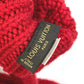 LOUIS VUITTON Can Badge Morphle Constance Mitones Guantes Lana Unisex Rojo