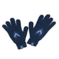 LOUIS VUITTON M70305 Gon Triple V Wool Gloves, Men's, Navy