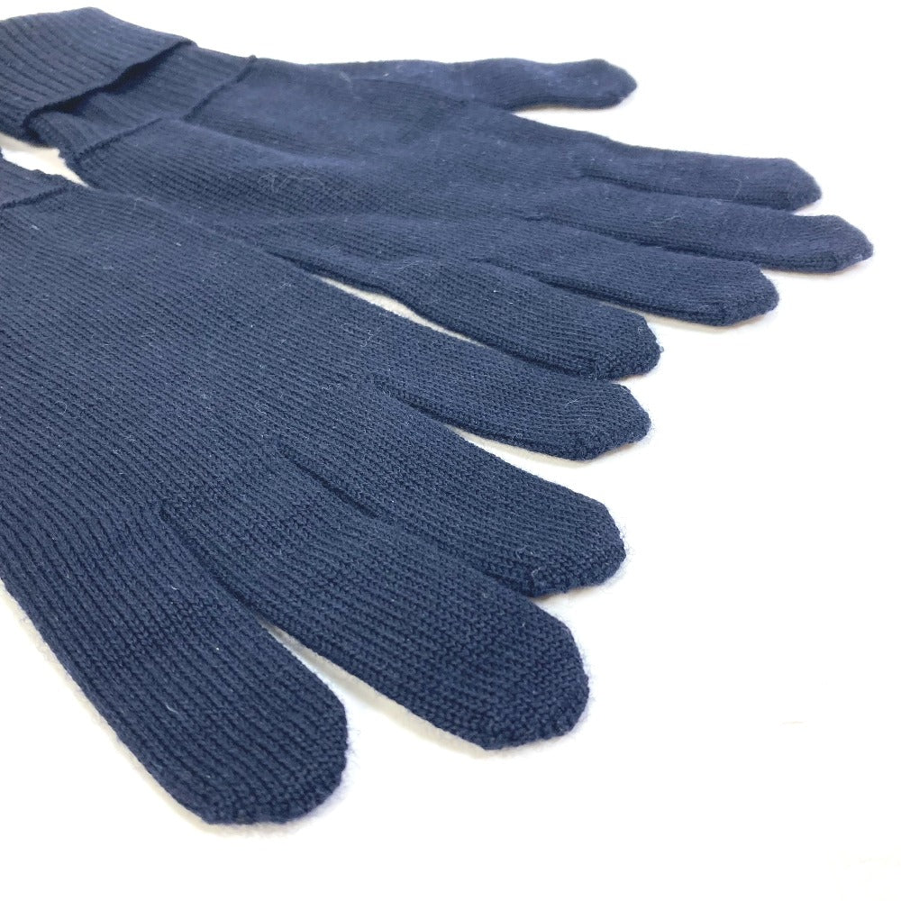 LOUIS VUITTON M70305 Gon Triple V Wool Gloves, Men's, Navy