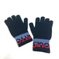 LOUIS VUITTON M71248 Gon LV Horizon Wool Gloves, Men's, Black