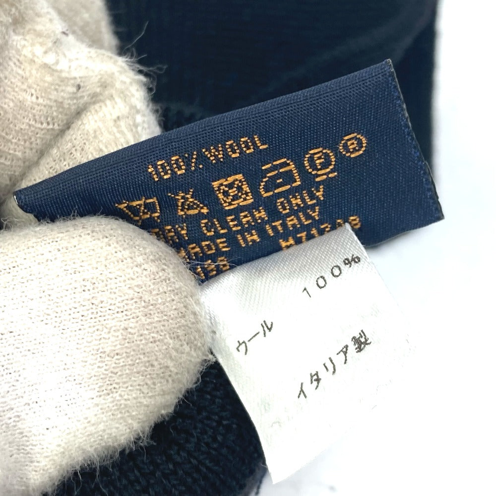 LOUIS VUITTON M71248 Gon LV Horizon Wool Gloves, Men's, Black